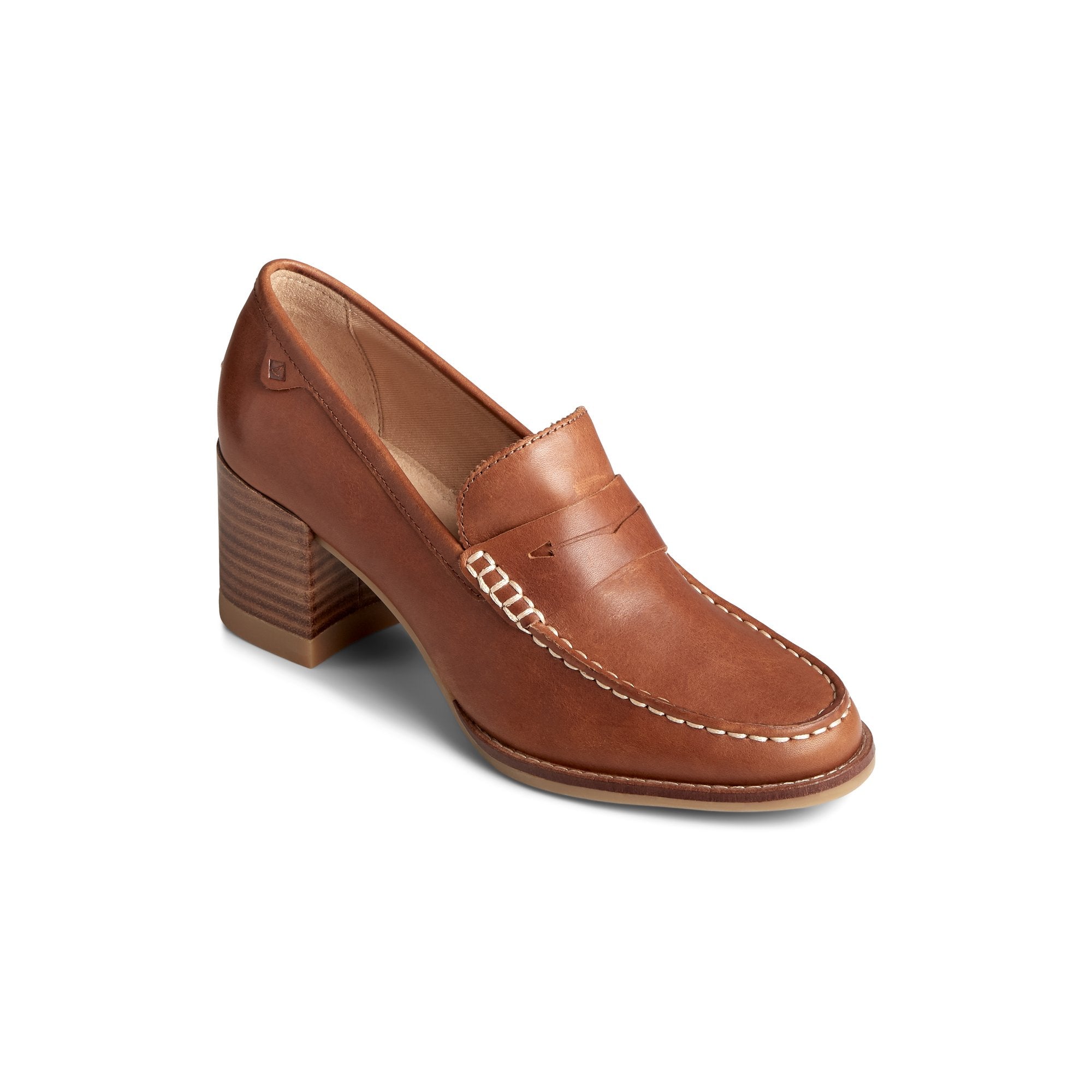 Seaport Penny Heel Leather Loafer - Image 3